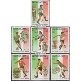 Nicaragua 2644 2650 (Complete Ausg.) 1986 Football World Cup 1986 in Mexico (Stamps for Collectors)