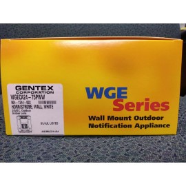 Gentex Weatherproof Horn/Strobe, 24 VDC, Gentex #WGECA24-75PWW