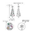 EVER FAITH Cubic Zirconia Merry Christmas Tree Pierced Dangle Earrings