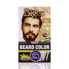 Bigen Tinte en Crema Para Barba y Bigote Men'S Beard Color Castano Medio, 102 grams, 40 gram