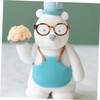 VICASKY 2 Pairs Doll Mini Glasses Mini Dolls Costume Accessories