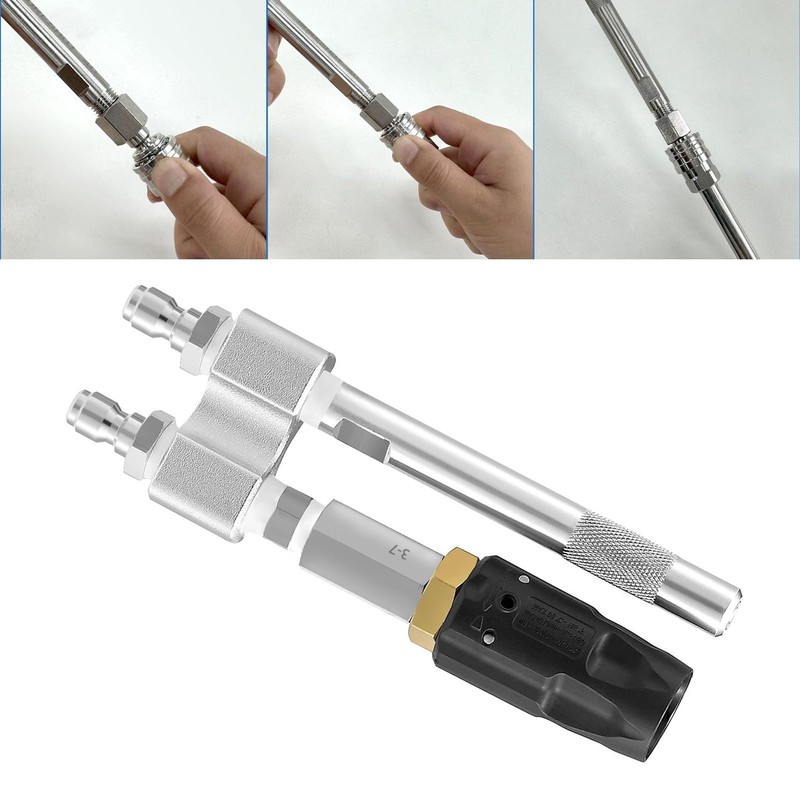 Pressure Washer Long Range Chemical Nozzle for Ladder Saver, Long