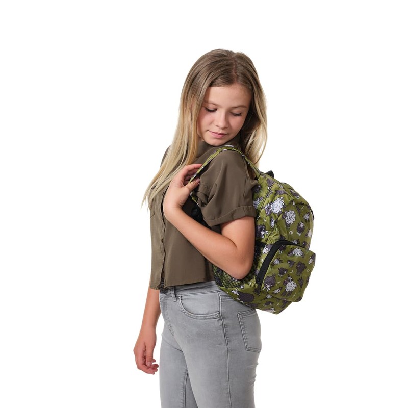 Eco Chic Lightweight Foldable Water Resistant Mini Backpack Folds Into