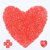 LYFJXX Red Hearts, 1000pcs Small Red Acrylic Hearts, Tiny Plastic