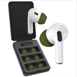Foam Masters Ultra-Premium Memory Foam Ear Tips for AirPods Pro 1st & 2nd Gen | 3 Pairs | Black Magic Version 6.0 | Comfortable | Secure | Better Noise Cancellation | Replacement Buds