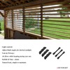 Explranltec Deck Sunblind System Brackets, Louver Hardware System for Blinds