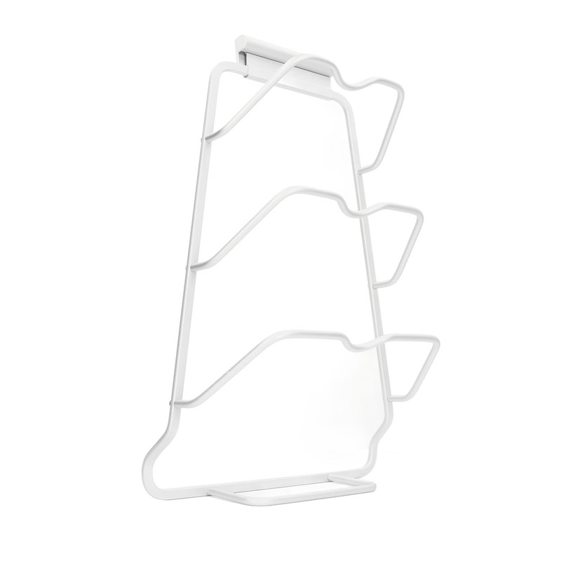 Pot Lid Organizer 30kg Load 3 Lid Capacity S Shaped