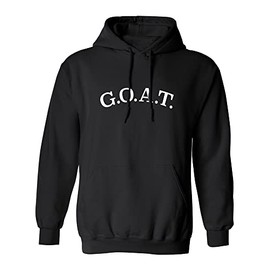 zerogravitee G.O.A.T. Adult Hooded Sweatshirt in Black - Large
