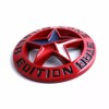 Pair Set Lone Star Silver Edition Texas Metal Badge Emblem