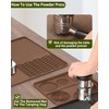 Silicone Coffee Mat with Tamping Station Compatible with Ninja Luxe