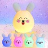 Silicone Night Light Cute Cartoon Mouse USB Rechargeable Tap Control
