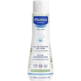 Mustela Solución Limpiadora con Textura Cremosa para Bebé o Niño con Piel Seca, 200mL