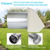 6 Inch Hooded Wall Vent with Screen and Damper,Dryer Vent