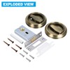 PATIKIL 4.8mm Round Recessed Pull Handle Knob, Recessed Pulls Hidden
