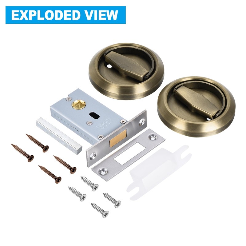 PATIKIL 4.8mm Round Recessed Pull Handle Knob, Recessed Pulls Hidden