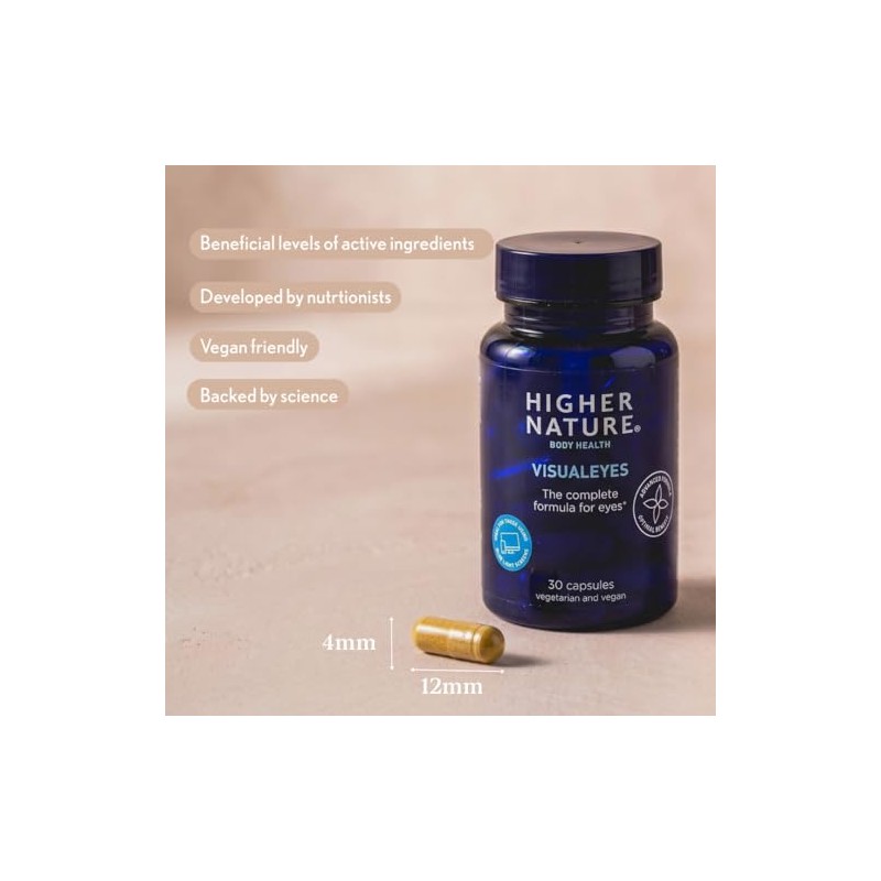 Higher Nature VisualEyes - Supports Vision - 30 Capsules