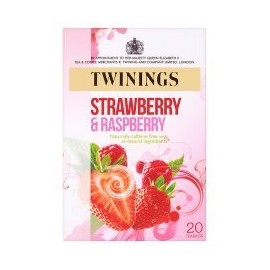 Twinings Strawberry & Raspberry (Pack of 4) 80 Tea Bags