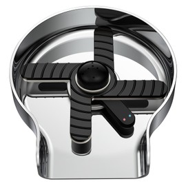 HGN Hot and Cold Glass Rinser,Temperature Adjustable Metal Cup Washer for Kitchen Sinks(Chrome)