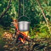 TOMSHOO Titanium Pot 750ml/900ml/1100ml/1600ml/2000ml/2800ml Ultralight Hanging Pot with Lid and