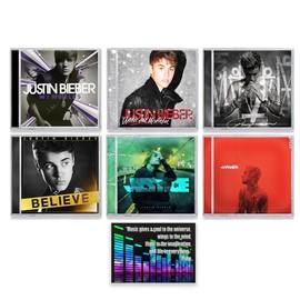 Justin Bieber CD Discography (My Worlds / Under The Mistletoe / Believe / Purpose / Changes / Justice) + Including Bonus Art Card