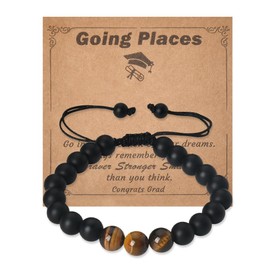 Graduation Bracelets Gifts for Men Boys Encouragement Inspirational Gifts for Kids Son Students Middle High School College Graduation Gifts for Men Motivational Graduation Bead Bracelet