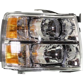 KarParts360 For 2007-2013 Chevy Silverado 1500 Headlight Assembly Passenger Side w/Bulbs Replaces GM2503280