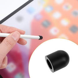 30 PCS Stylus Tips Replacement Tips Only, Black Surface Pen Tips Soft Rubber Tips Universal Stylus No Scratches Stylus Tips Rubber Tips for Stylus Pen Touch Screen Pen (15 Pair, 0.2'' & 0.28'')