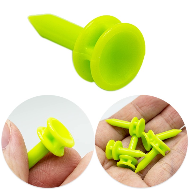 SZXMDKH Golf Tees Plastic, 25MM Small Green Golf Tees (100