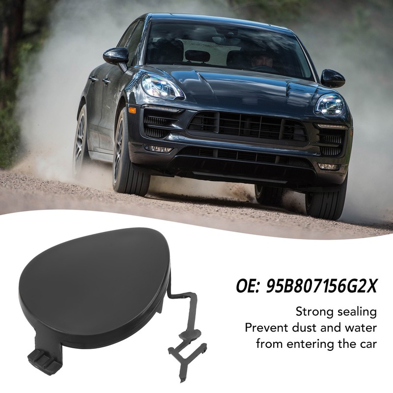 Front Bumper Tow Hook Cover 95B807156G2X Strong Sealing Towing Eye
