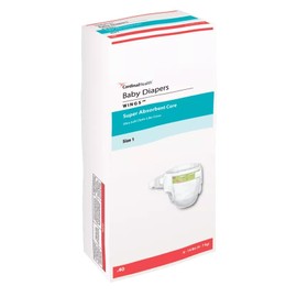 Cardinal Health™ Baby Diapers, Wings™, Size 1, Small, 80010A, Case of 320