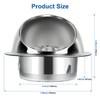 Midcvfrun 6 Inch Wall Vent Cover, Dryer Vent Cap Outside