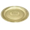 Gavya International Brass Pooja Aarti Plate Thali with Om Symbol