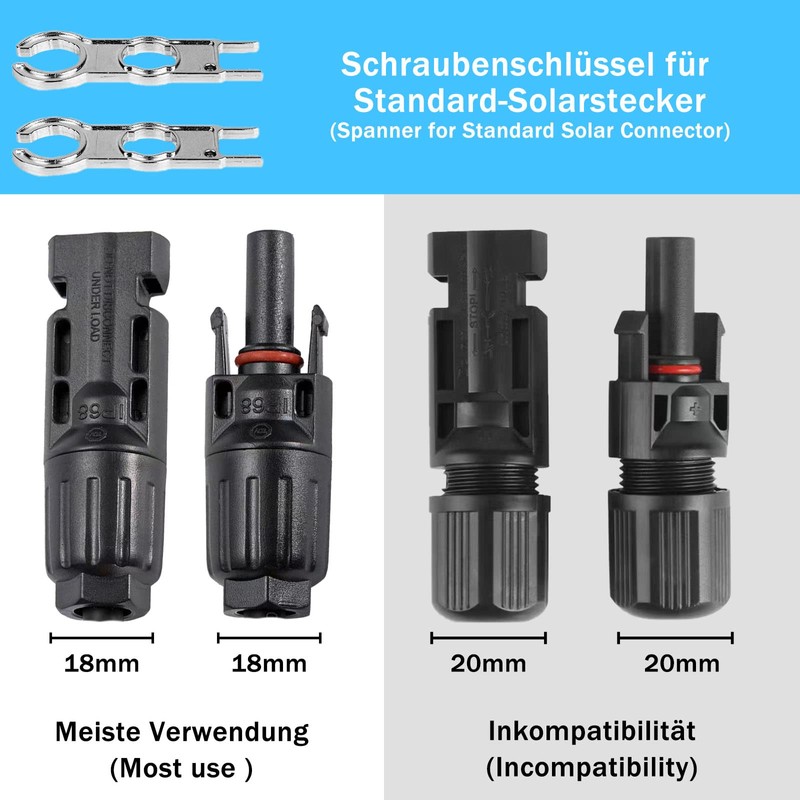 APOMOONS Key Tensioner Set Aluminium Tool Wrench for PV Plug,