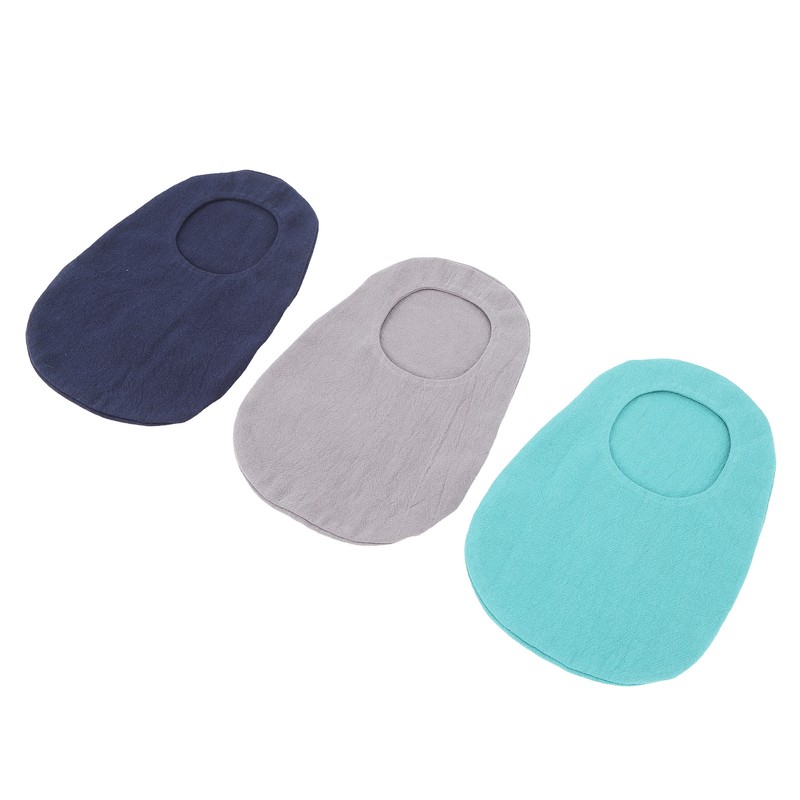 3pcs Ostomy Bag Cover Washable Detachable Dust Proof Mixed Colors
