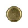 Bezelry 12 Pieces Beveled Edge Antique Brass Metal Shank Buttons.