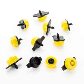 LST 10x Micro Dripper Mini Dripper Garden Irrigation Pressure Regulated Yellow 8L/H