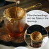 Fine Mesh Strainer, Copper Loose Tea Strainer with Sturdy Handle