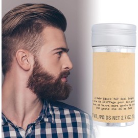 Barra de Cera para el Cabello, Cera de Peinado a Base de Agua Pomada, Barra de Cera para Pelucas de Control de Bordes No Grasosa para Modelado Cabello Frizz Suelto para Salón o Hogar 75g