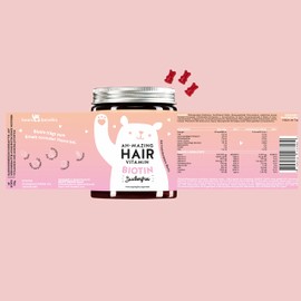 Ah-mazing Hair Vitamins with Biotin, Sugar-Free Biotin Gummies for Normal Hair Growth, Pack of 3 in High-Quality Gift Box