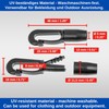 Plastic Carabiner Hooks, Pack of 12, in Black, for Diameter