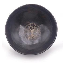 Amitofo Prayer Offering Ritual Bowl Plate Great for Use Religious Spiritual Gifts （Black Tree Life）