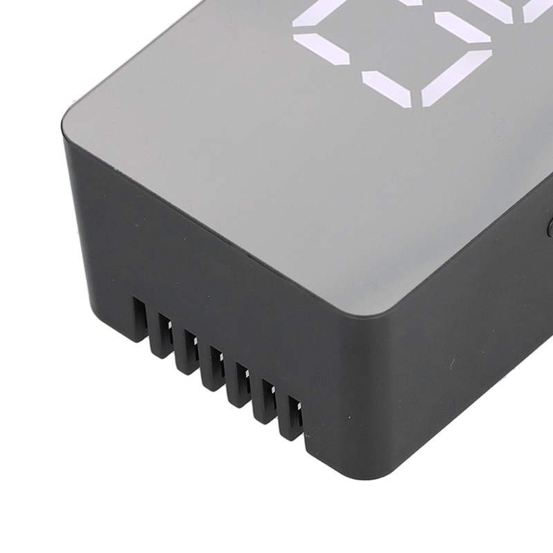 LED Mirror Alarm Clock Rectangular Digital Clock with Temperature Display