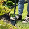 Colwelt Saw-Tooth Edger Lawn Tool, Half Moon Lawn Edger with
