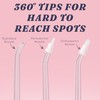 Water Flosser [Pink Mini Cordless Portable Travel] Water Teeth Cleaner