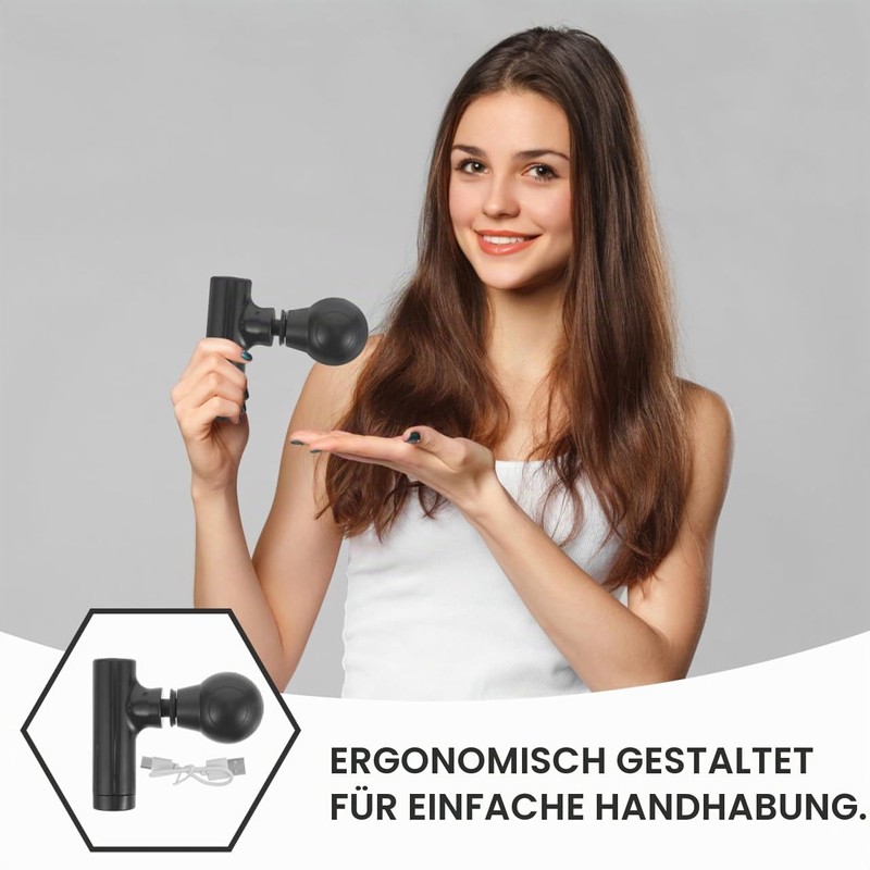 FOMIYES Mini Massage Gun Electric Muscle Massager Hand Massager for