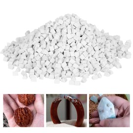 500G Ceramic Triangle Abrasive for Polishing Jewelry, 4mm Vibration Polishing Grinder, Triangle Shape, High Efficiency, with High Gloss, for Bowlers, Khotan Agate
