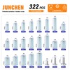 322 Pieces Hex Standoffs Spacers and Screws Assortment Kit,M3M4M5 Carbon