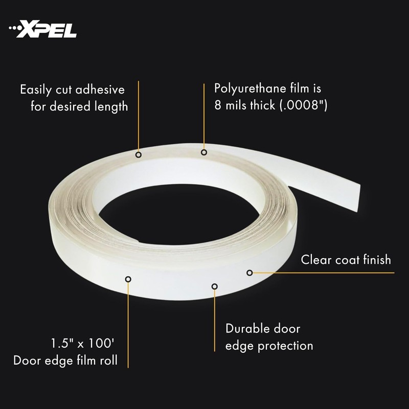 XPEL Protector de Borde de Puerta Extraancho R3023, 1.27 cm