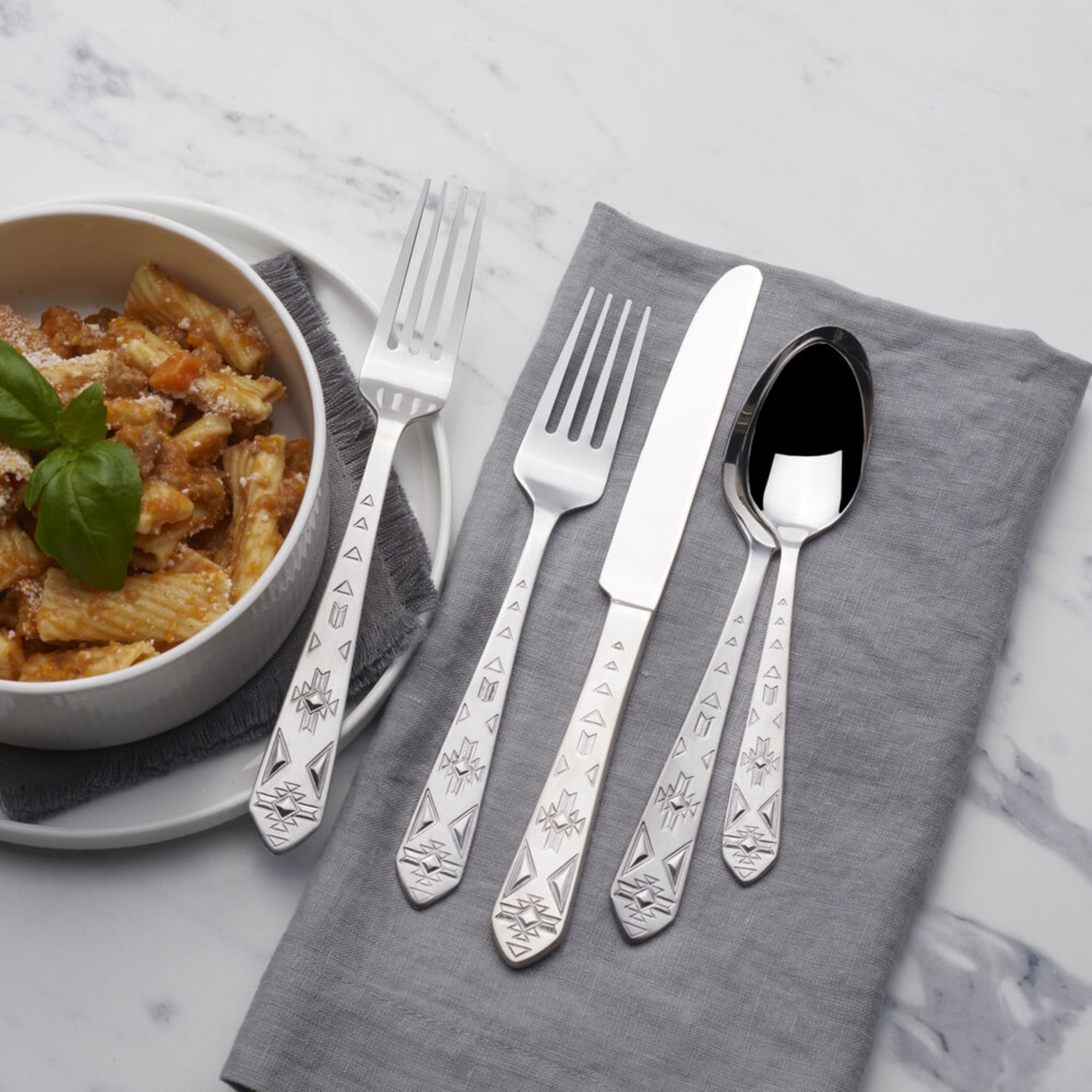 Towle Everyday Pueblo Flatware Set - Thumbnail 2