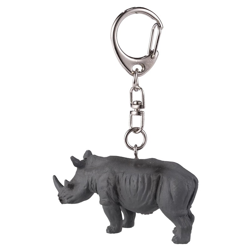 Mojo 387490 Rhino Animal Figure Keychain